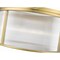Z-Lite Carnaby Chandelier, 6-Light, 24.25 In.W x 12 In.H, Modern Gold/Clear Ribbed 7504P24-MGLD - alternate 6